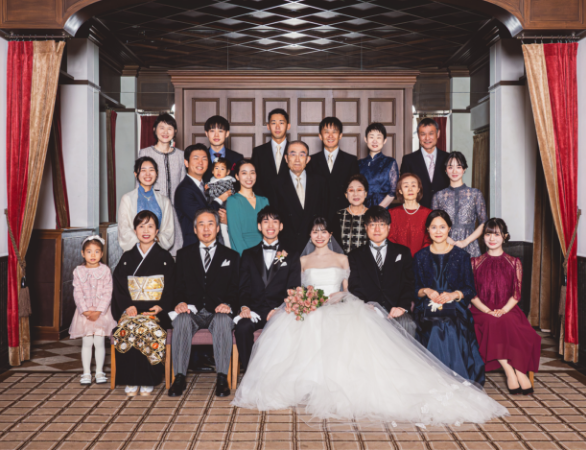両家親族集合写真